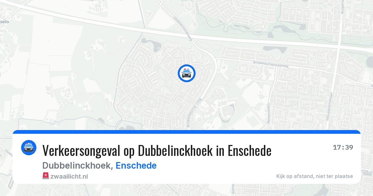Verkeersongeval op Dubbelinckhoek in Enschede — 26 jan 2026