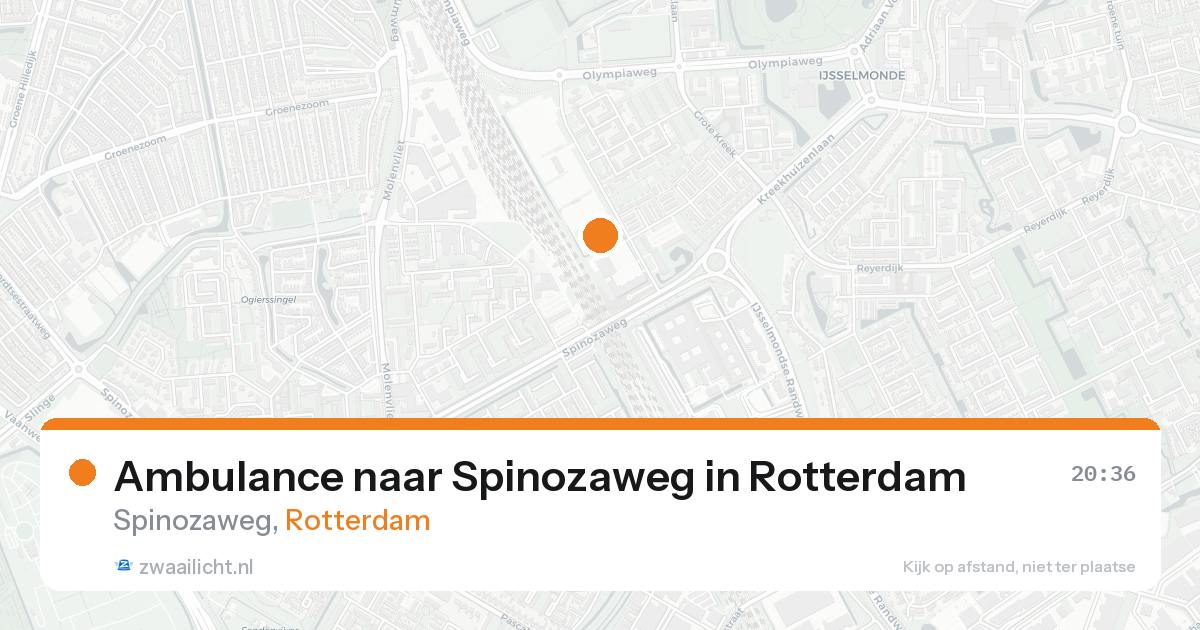 Ambulance naar Spinozaweg in Rotterdam — 30 jan 2026
