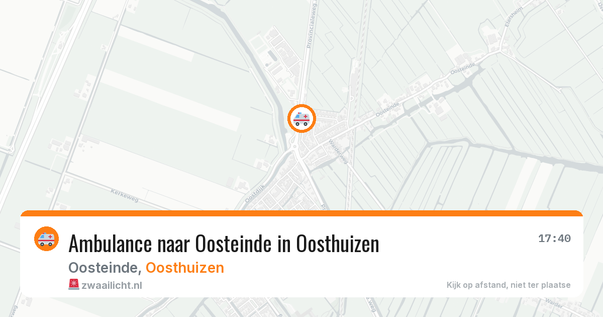 Ambulance naar Oosteinde in Oosthuizen — 31 jul 2026