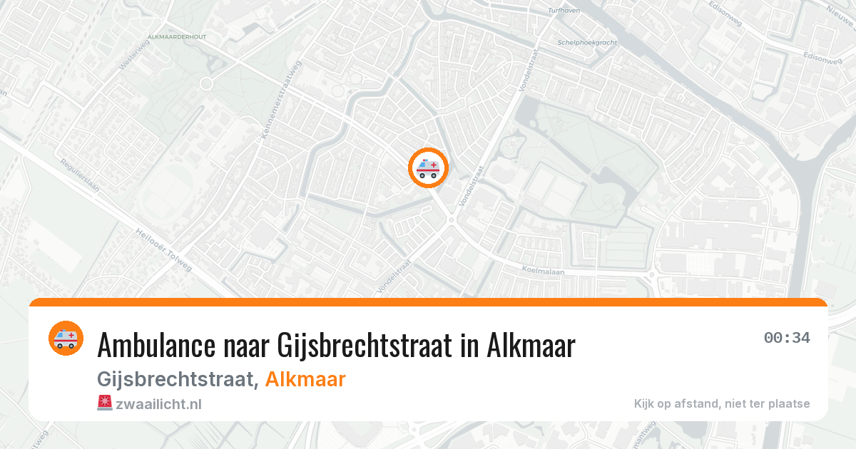 Ambulance naar Gijsbrechtstraat in Alkmaar — 6 apr 2026