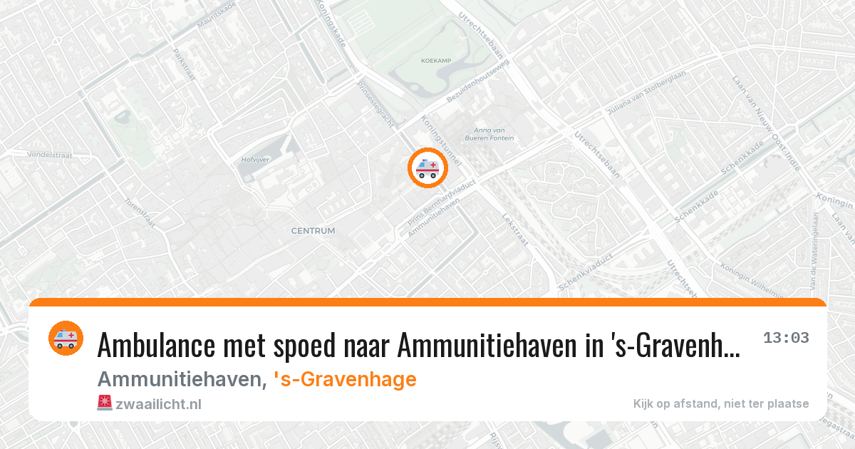 Ambulance met spoed naar Ammunitiehaven in 's-Gravenhage — 21 jan 2026