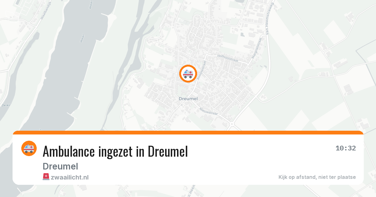 Ambulance ingezet in Dreumel — 25 apr 2026