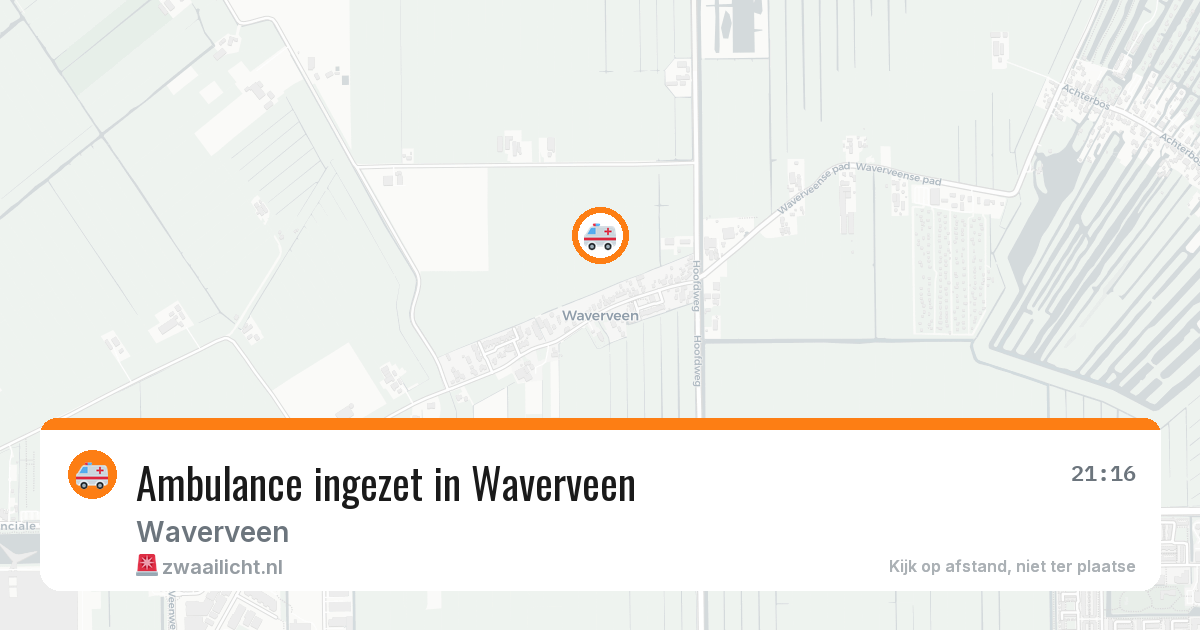 Ambulance ingezet in Waverveen — 27 feb 2026