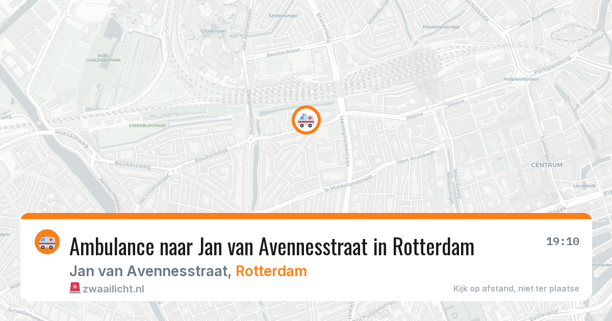 Ambulance naar Jan van Avennesstraat in Rotterdam — 8 feb 2026
