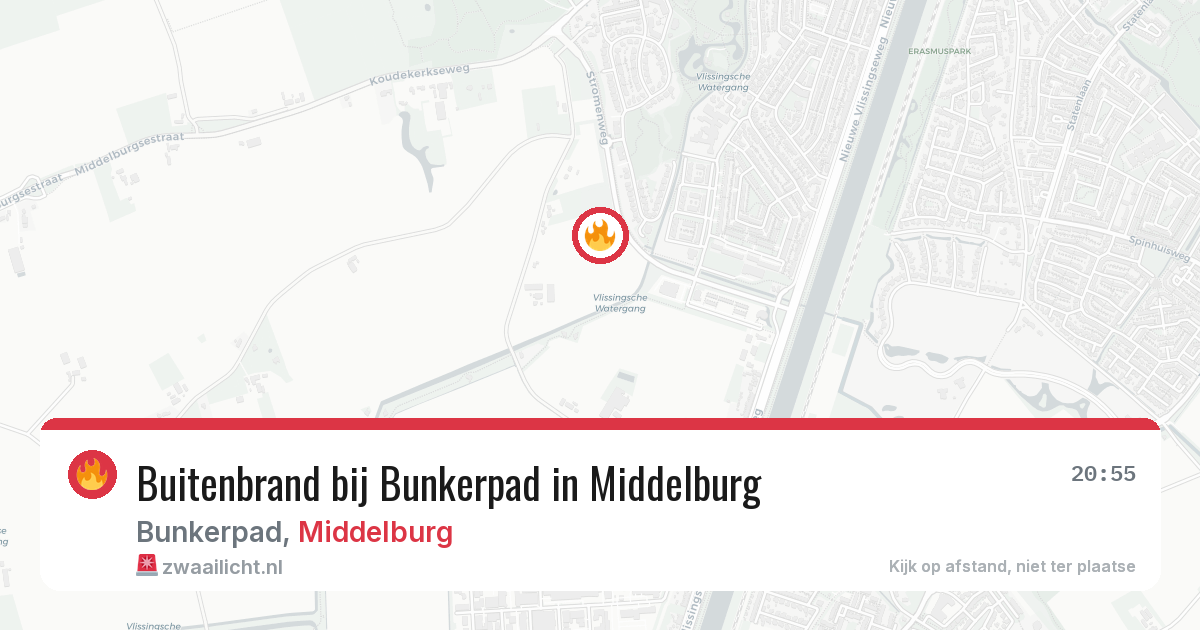 Buitenbrand bij Bunkerpad in Middelburg — 15 jul 2026