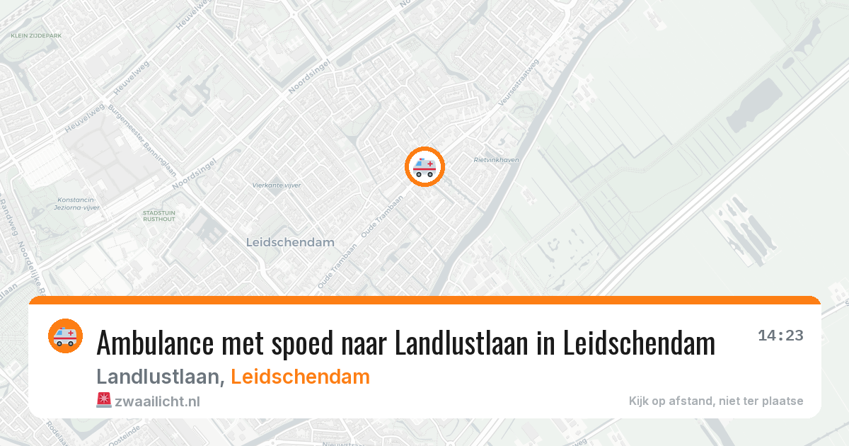 Ambulance met spoed naar Landlustlaan in Leidschendam — 25 apr 2026