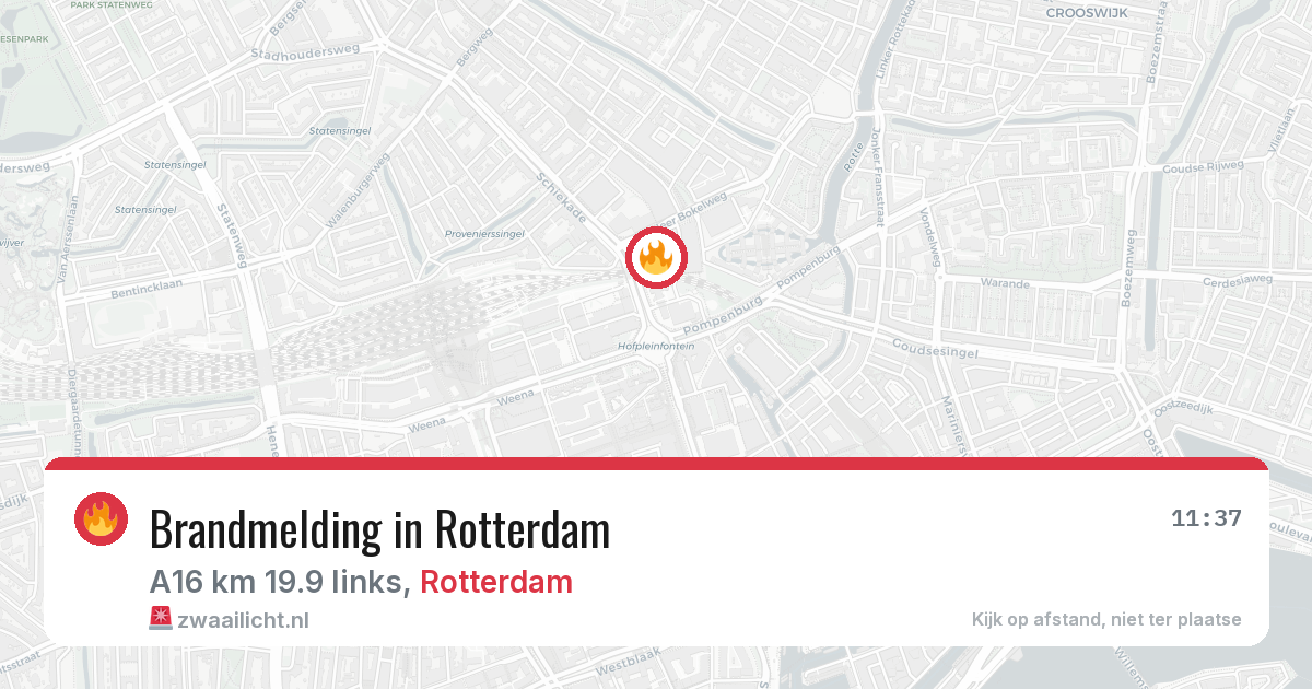 Brandmelding in Rotterdam — 7 apr 2026