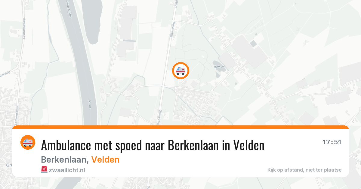 Ambulance met spoed naar Berkenlaan in Velden — 3 aug 2026