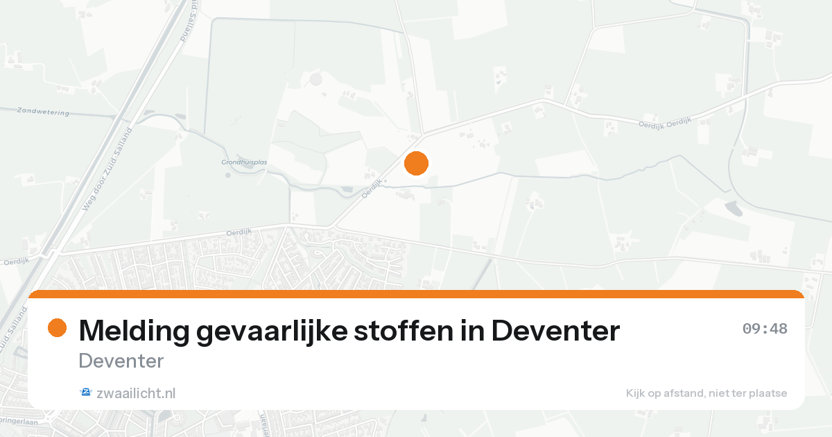 Melding gevaarlijke stoffen in Deventer — 18 aug 2026