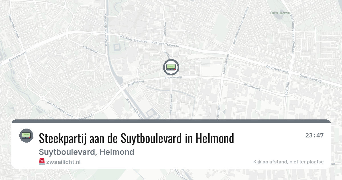 Steekpartij aan de Suytboulevard in Helmond — 5 feb 2026