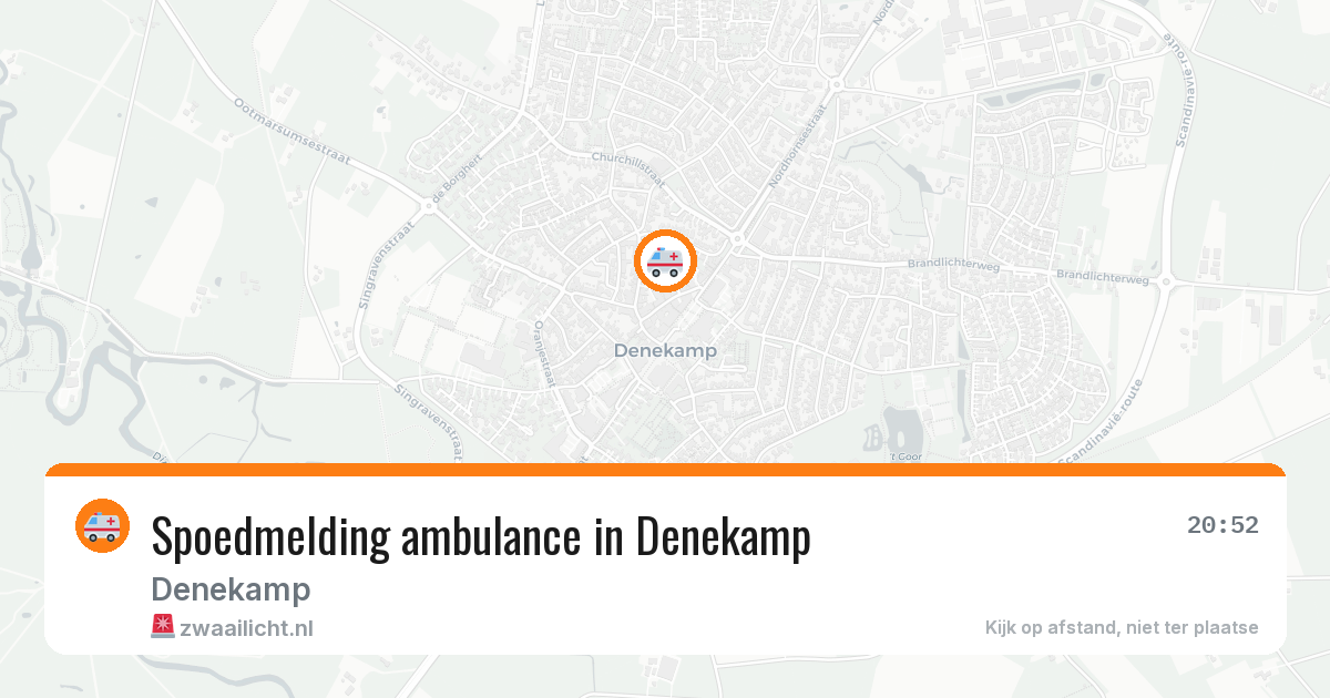 Spoedmelding ambulance in Denekamp — 14 jul 2026