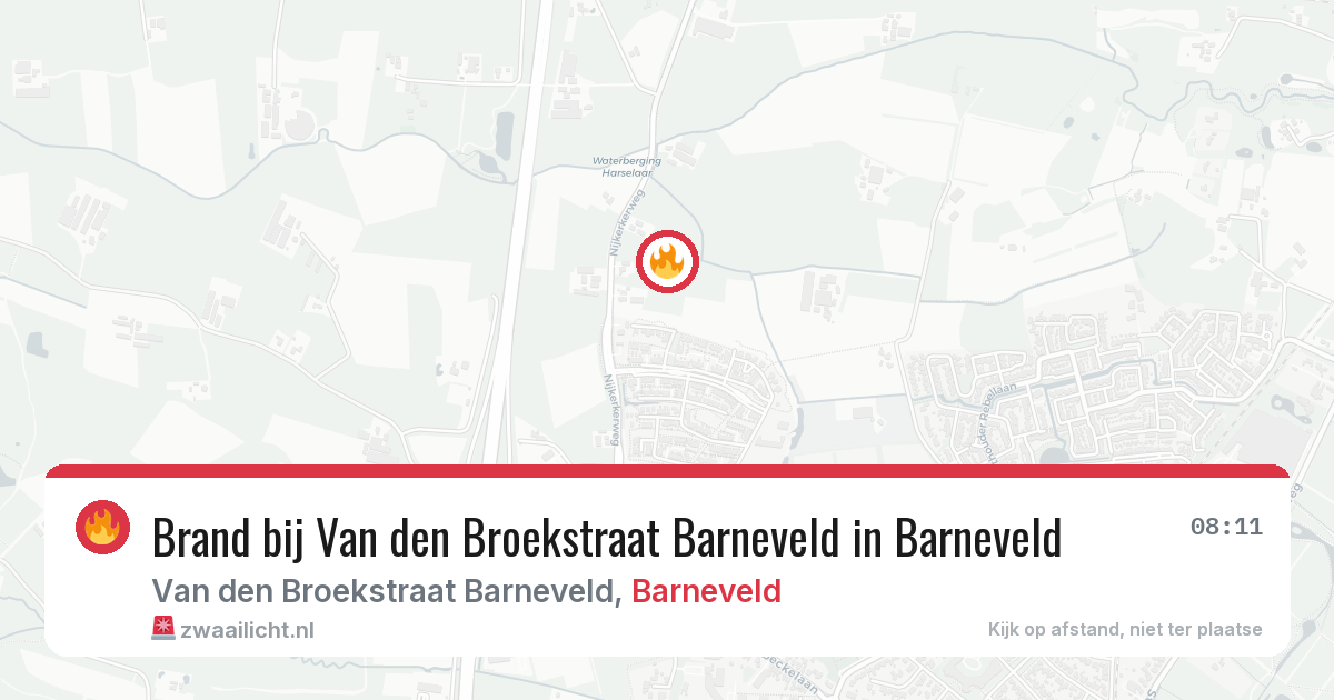 Brand bij Van den Broekstraat Barneveld in Barneveld — 21 mei 2026