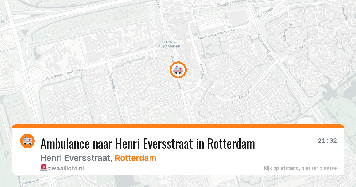 Ambulance naar Henri Eversstraat in Rotterdam — 16 mrt 2026