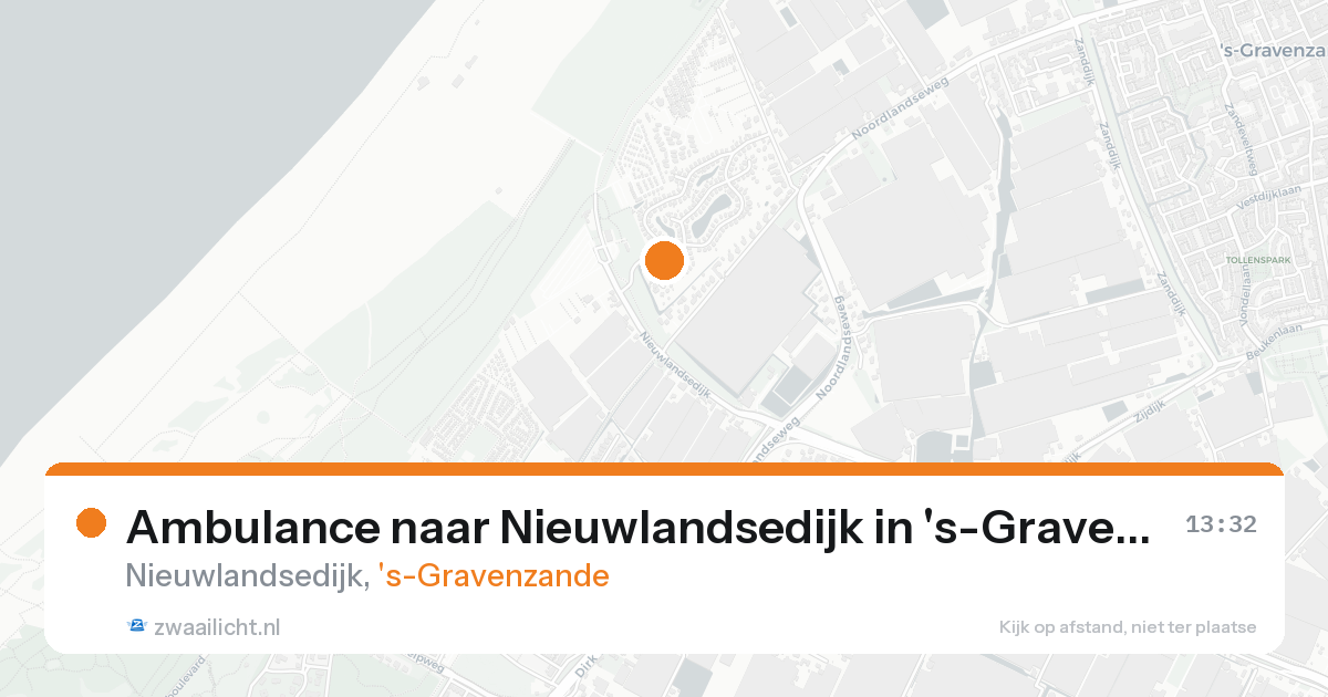 Ambulance naar Nieuwlandsedijk in 's-Gravenzande — 18 aug 2026