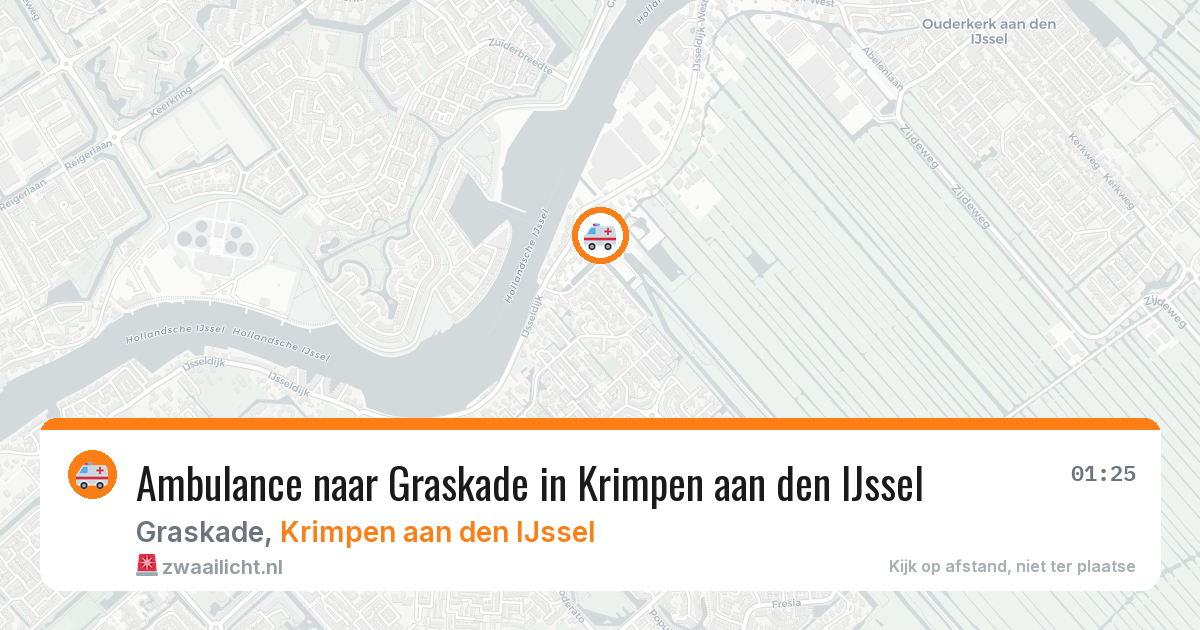 Ambulance naar Graskade in Krimpen aan den IJssel — 19 mei 2026
