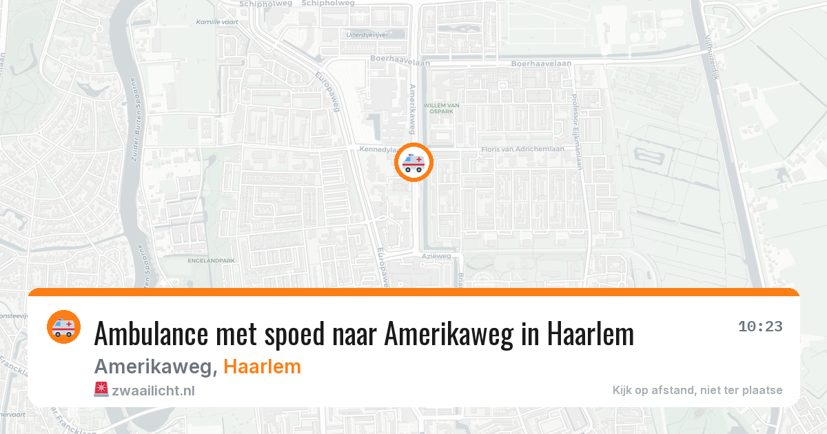 Ambulance met spoed naar Amerikaweg in Haarlem — 4 jun 2026