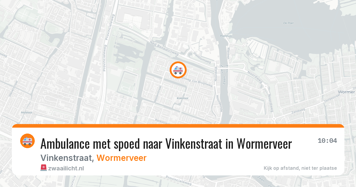 Ambulance met spoed naar Vinkenstraat in Wormerveer — 12 feb 2026