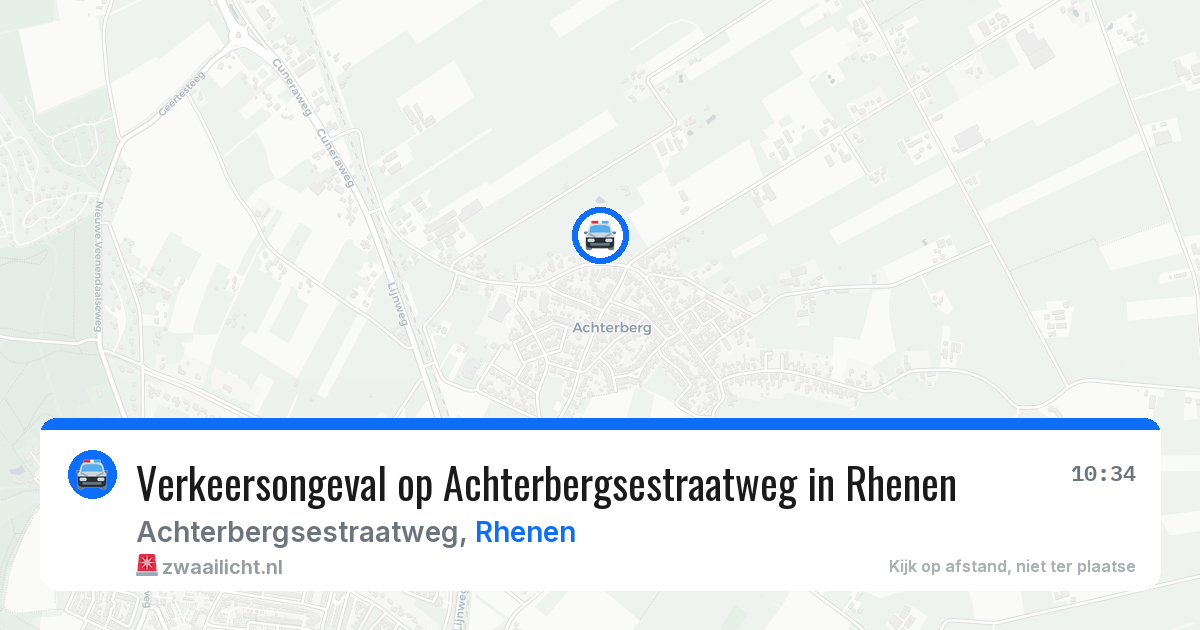 Verkeersongeval op Achterbergsestraatweg in Rhenen — 7 aug 2026