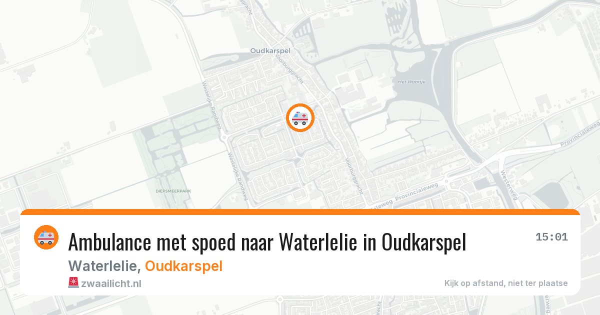 Ambulance met spoed naar Waterlelie in Oudkarspel — 28 jan 2026