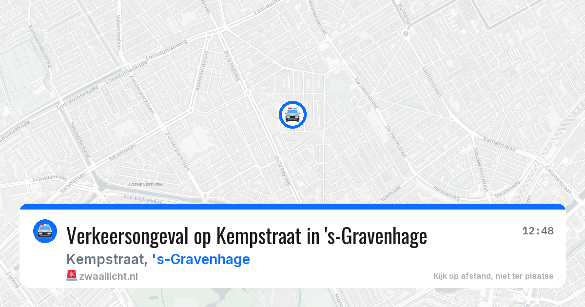 Verkeersongeval op Kempstraat in 's-Gravenhage — 27 mrt 2026