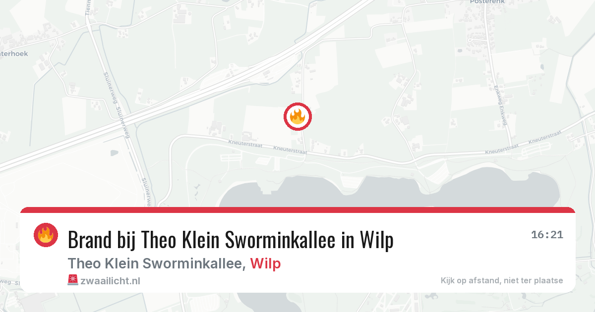 Brand bij Theo Klein Sworminkallee in Wilp — 25 jun 2026