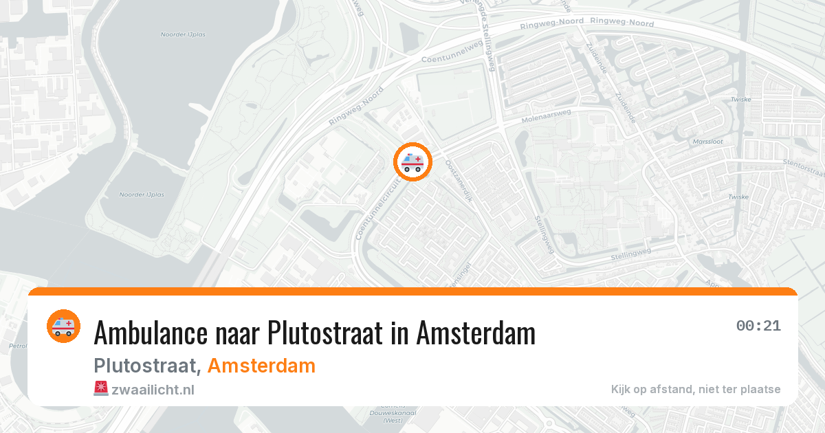 Ambulance naar Plutostraat in Amsterdam — 3 jun 2026