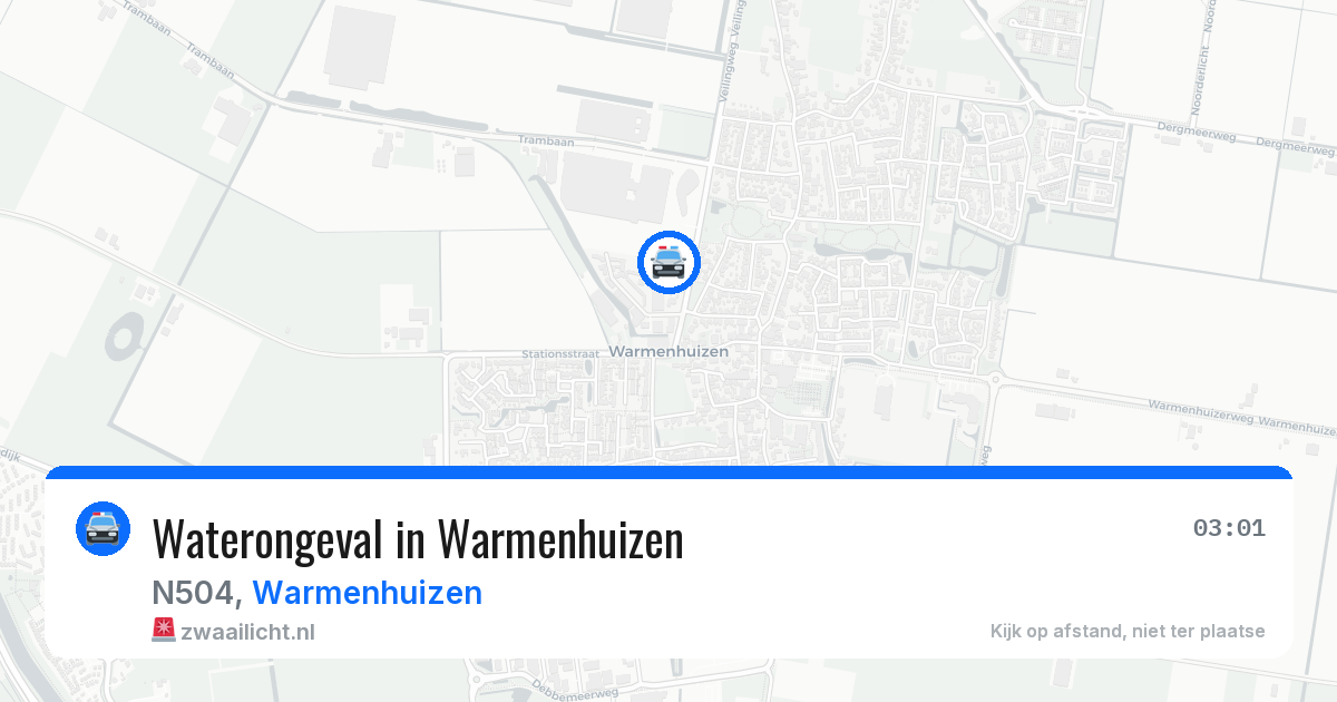 Waterongeval in Warmenhuizen — 21 jun 2026