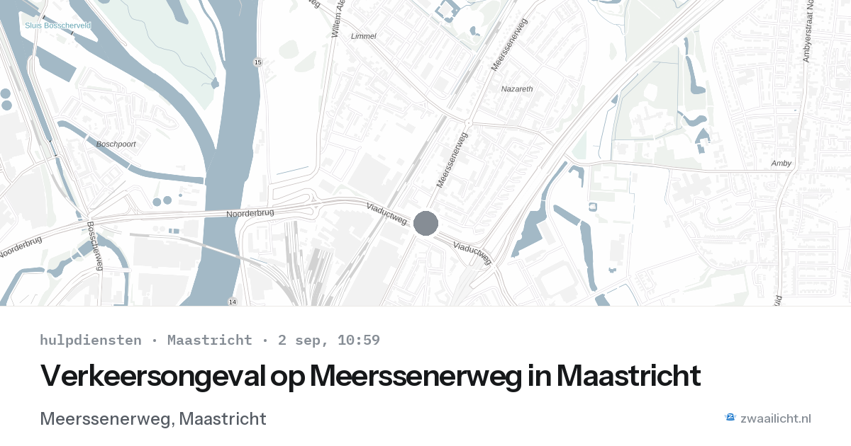 Verkeersongeval op Meerssenerweg in Maastricht — 2 sep 2026