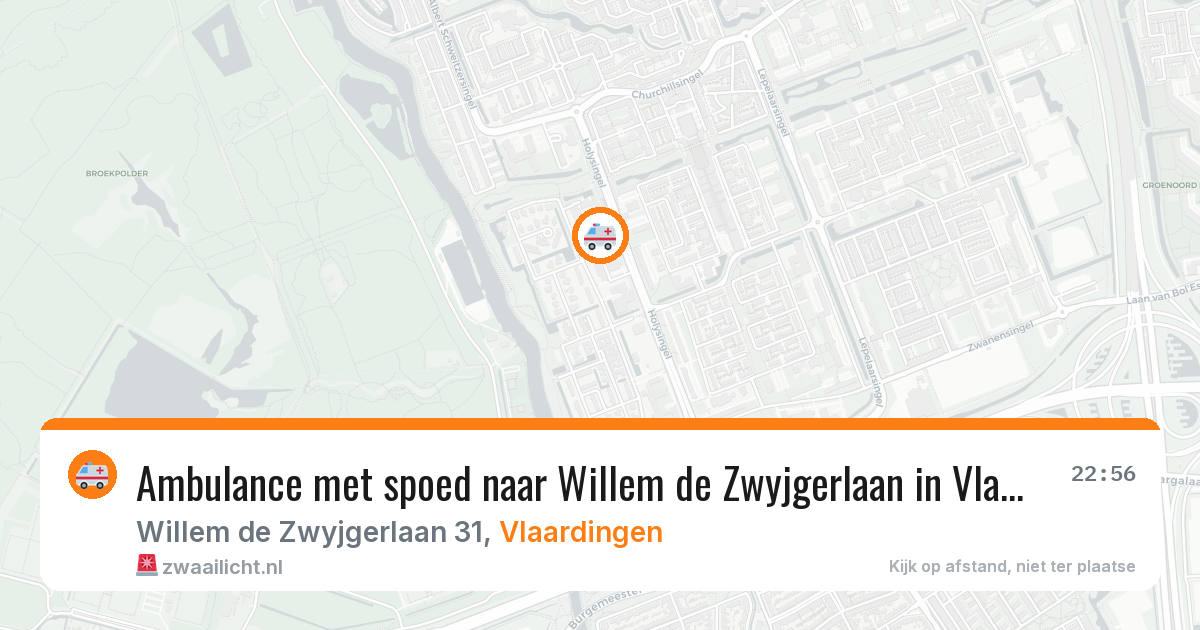 Ambulance met spoed naar Willem de Zwyjgerlaan in Vlaardingen — 7 jul 2026