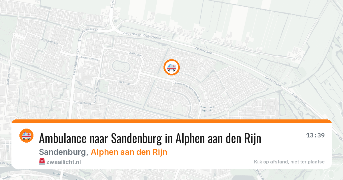 Ambulance naar Sandenburg in Alphen aan den Rijn — 1 jul 2026