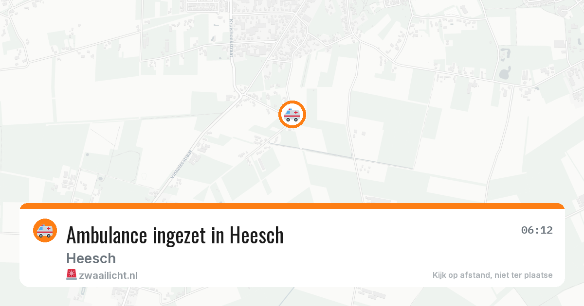 Ambulance ingezet in Heesch — 11 aug 2026