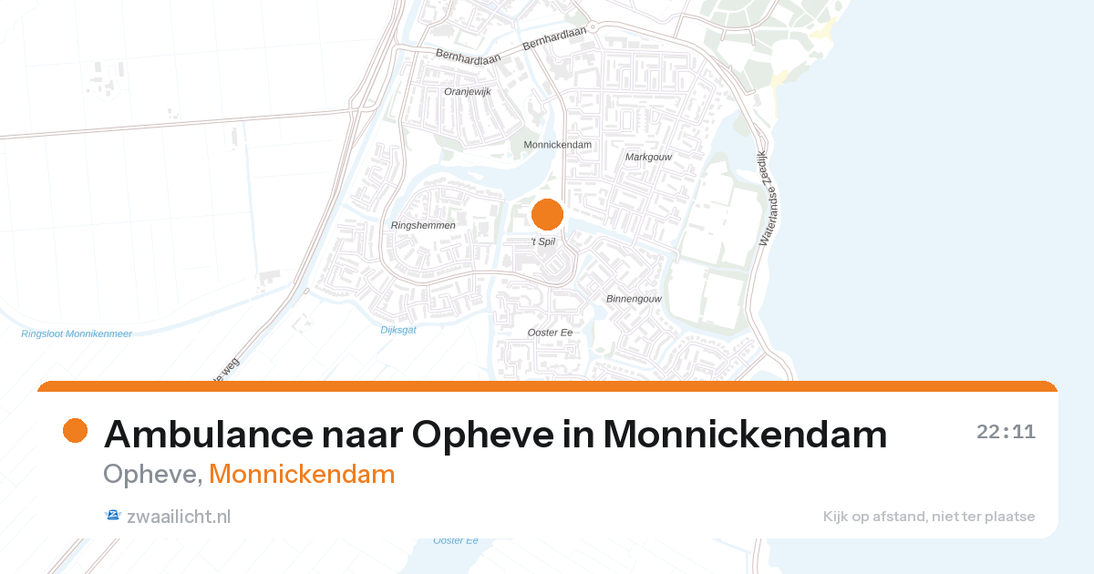 Ambulance naar Opheve in Monnickendam — 27 aug 2026