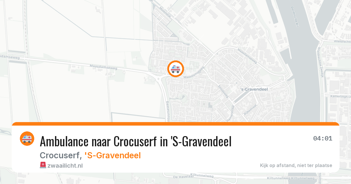 Ambulance naar Crocuserf in 'S-Gravendeel — 29 jan 2026