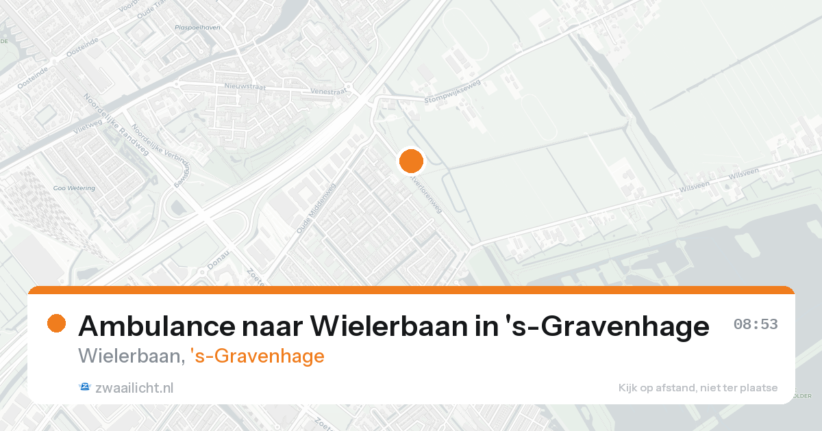Ambulance naar Wielerbaan in 's-Gravenhage — 5 mei 2026