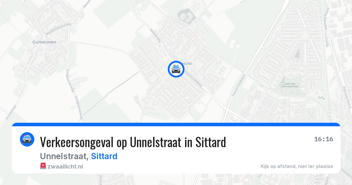 Verkeersongeval op Unnelstraat in Sittard — 9 apr 2026