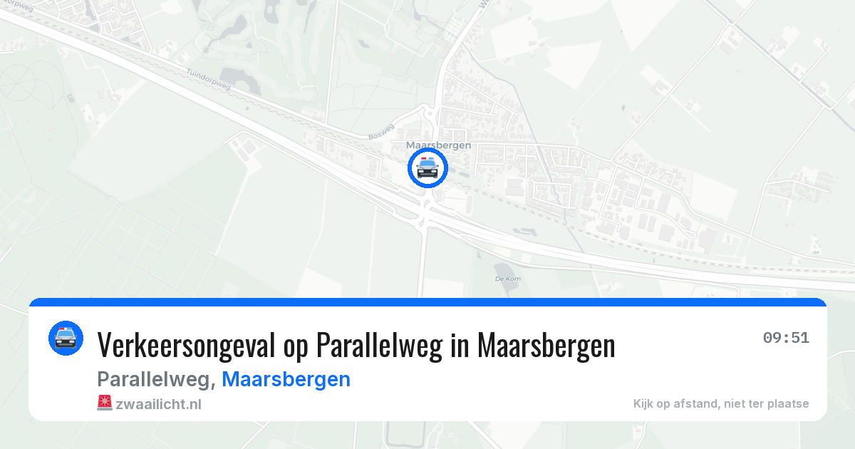 Verkeersongeval op Parallelweg in Maarsbergen — 25 mrt 2026