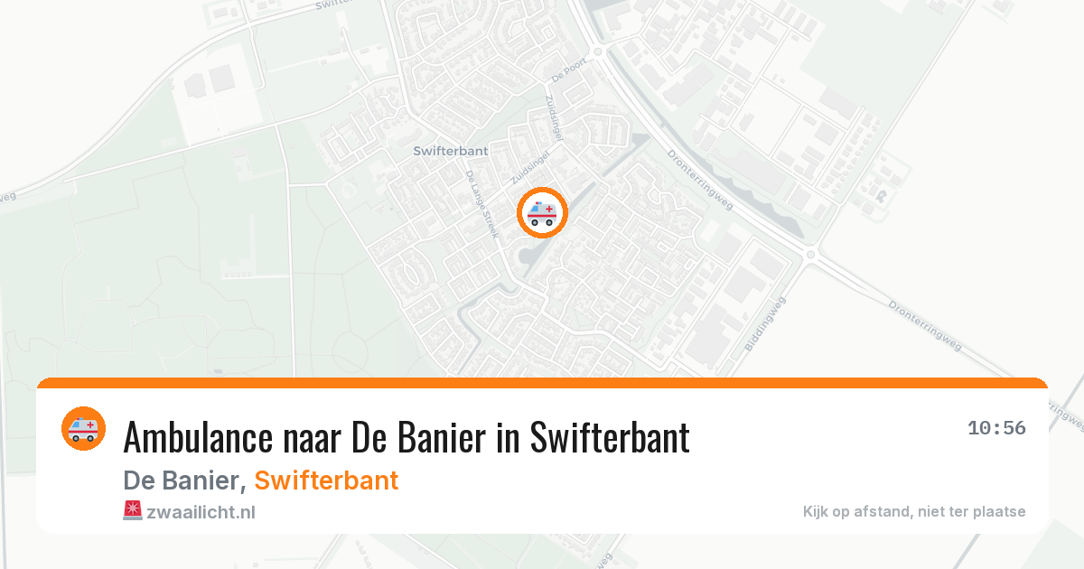 Ambulance naar De Banier in Swifterbant — 8 mrt 2026