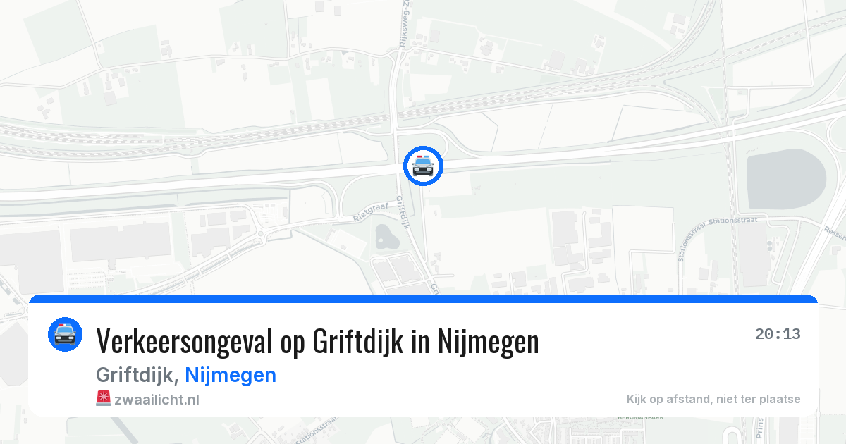 Verkeersongeval op Griftdijk in Nijmegen — 12 feb 2026