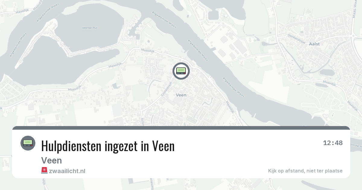 Hulpdiensten ingezet in Veen — 10 mrt 2026 | 🚨 Zwaailicht.nl