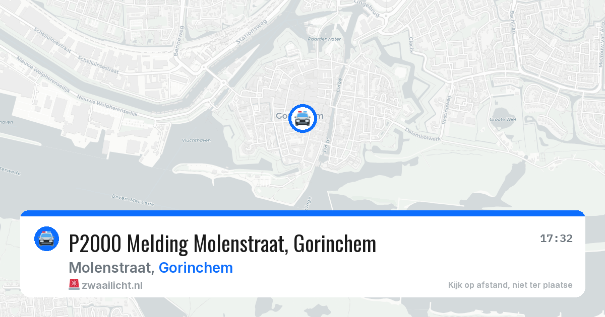 P2000 Melding Molenstraat, Gorinchem — 27 jun 2026