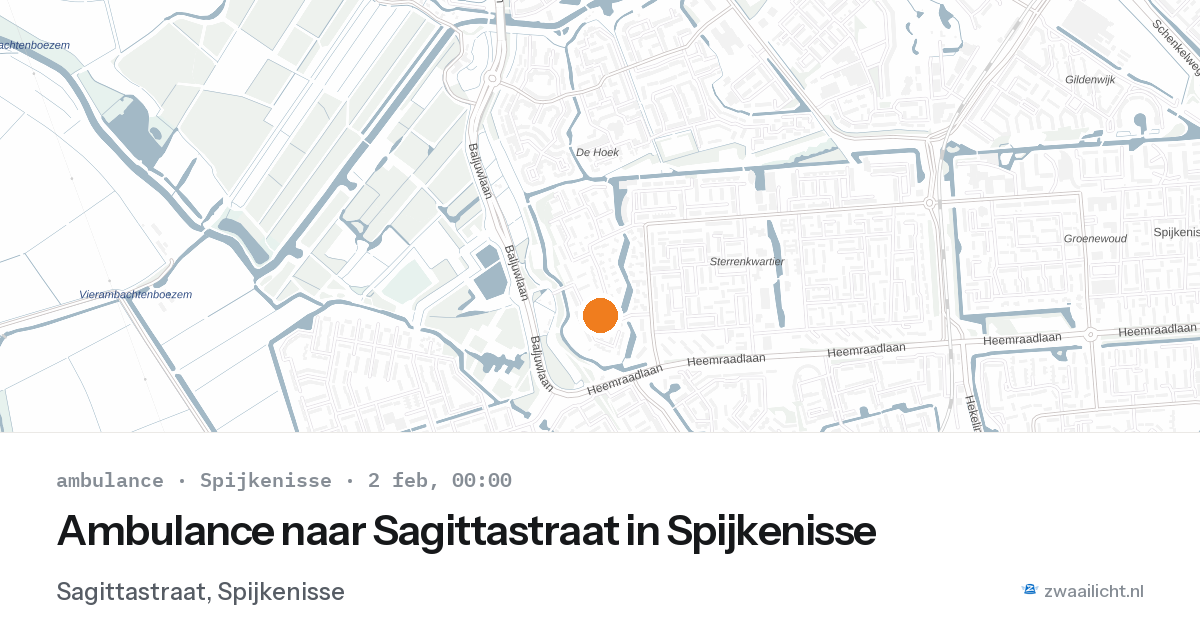 Ambulance naar Sagittastraat in Spijkenisse — 1 feb 2026