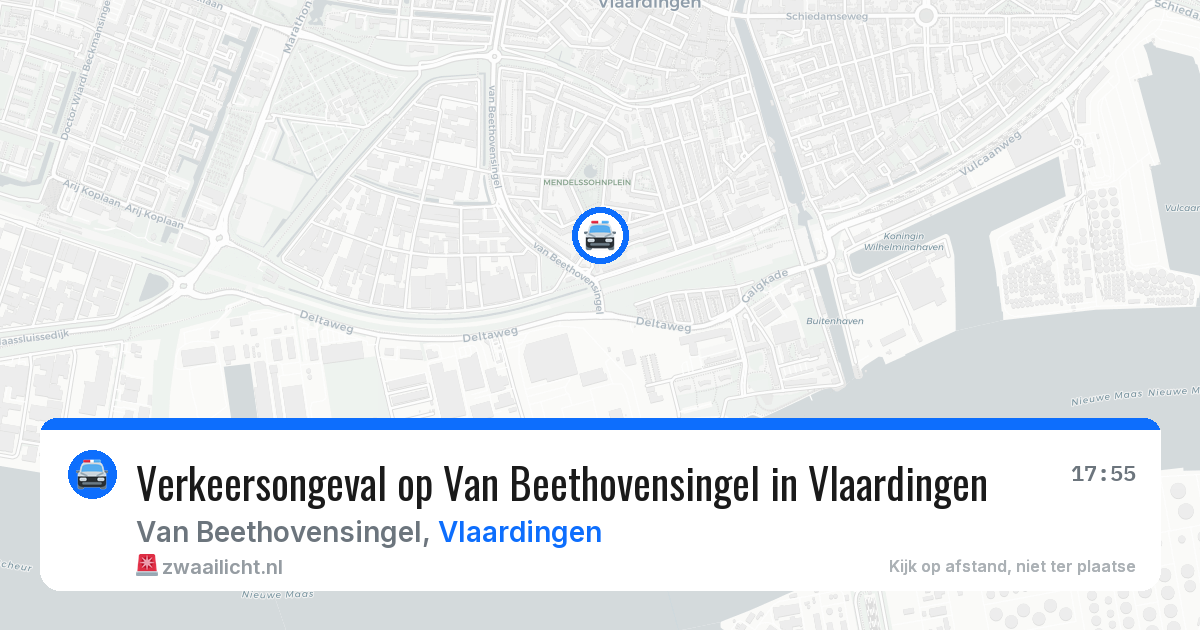 Verkeersongeval op Van Beethovensingel in Vlaardingen — 17 mrt 2026