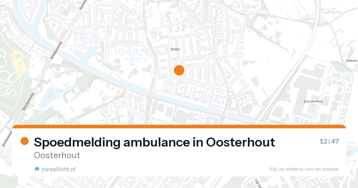 Spoedmelding ambulance in Oosterhout — 17 feb 2026
