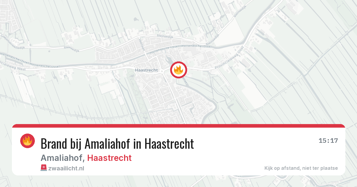 Brand bij Amaliahof in Haastrecht — 4 mrt 2026