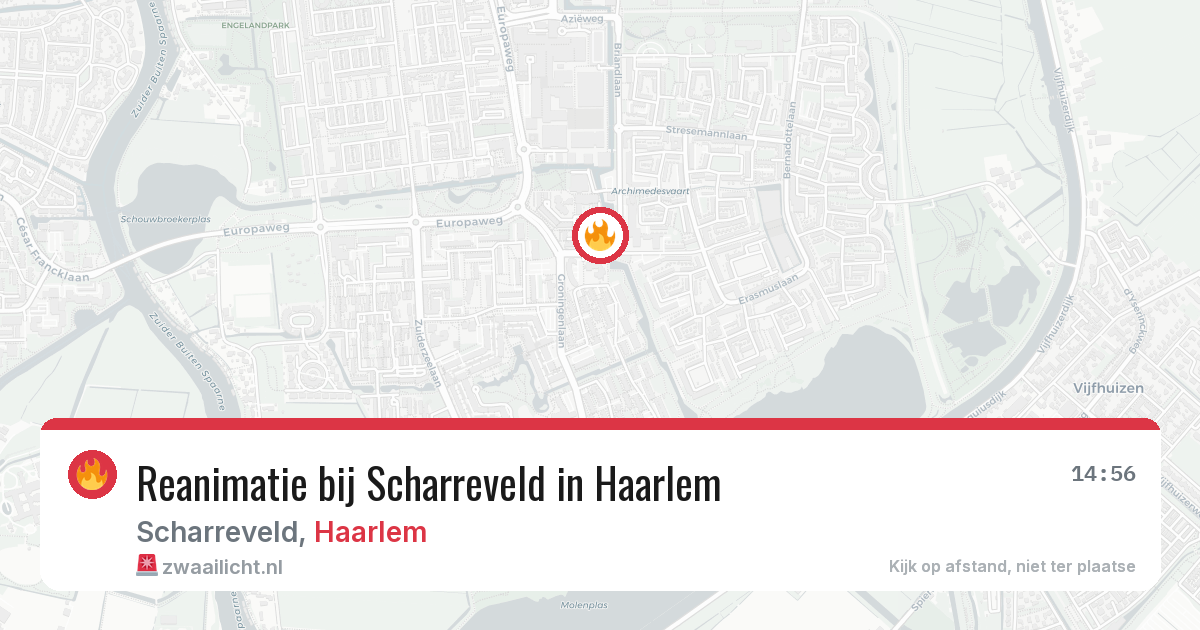 Reanimatie bij Scharreveld in Haarlem — 6 mrt 2026