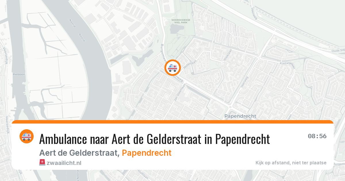 Ambulance naar Aert de Gelderstraat in Papendrecht — 11 jun 2026