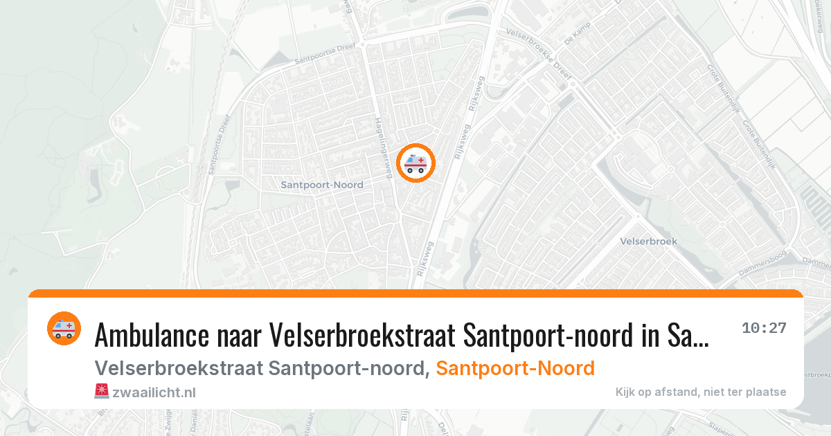 Ambulance naar Velserbroekstraat Santpoort-noord in Santpoort-Noord — 21 mrt 2026