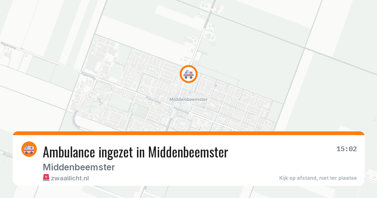 Ambulance ingezet in Middenbeemster — 8 jul 2026