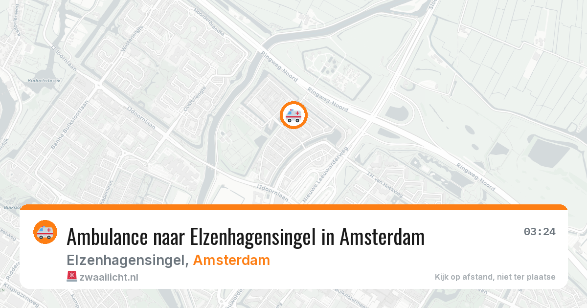 Ambulance naar Elzenhagensingel in Amsterdam — 4 jun 2026
