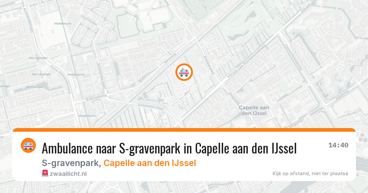 Ambulance naar S-gravenpark in Capelle aan den IJssel — 18 jun 2026